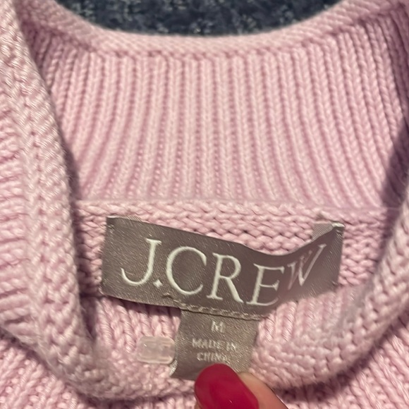 J crew pink mock neck sweater NWT - Picture 3 of 6